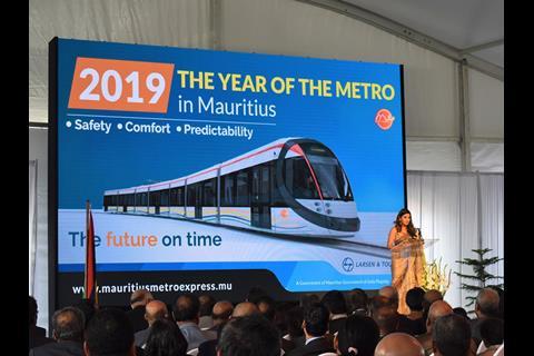 The initial 13 km Port Louis – Rose Hill section of the Metro Express line is expected to open in late September.